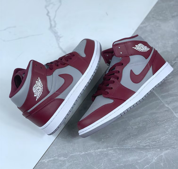 Men's Running Weapon Air Jordan 1 Mid 'Team Red' Shoes 0411 Men's Running Weapon Air Jordan 1 Mid 'Team Red' Shoes 0411